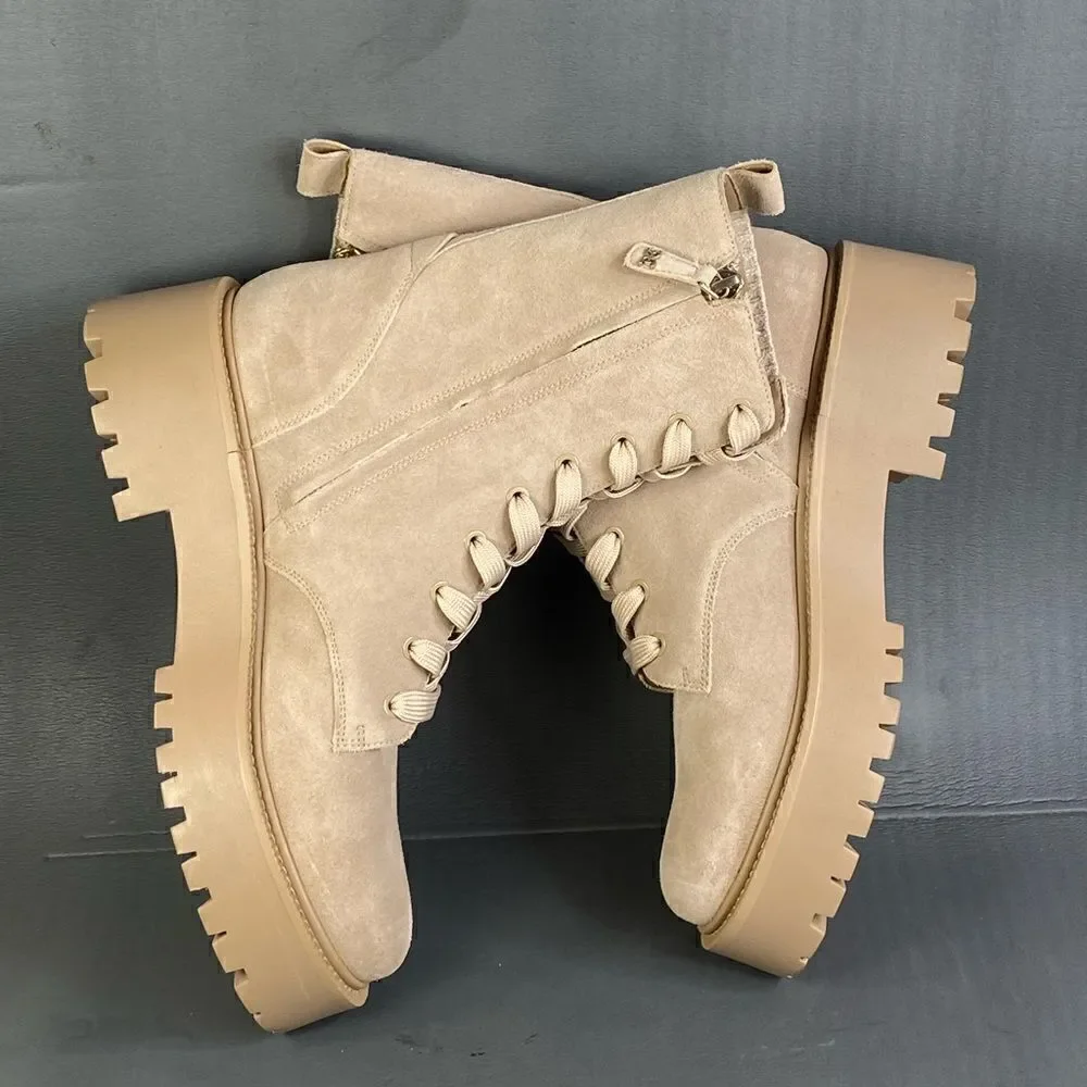 Sam Edelman Womens Evina Combat Platform Boot size 9